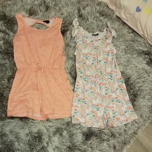 Girl's short romper two pieces